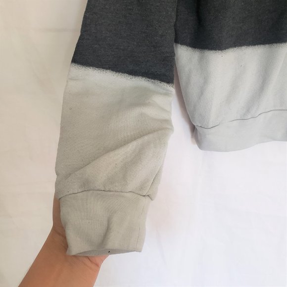 Zella Dip Dyed Sweatshirt Grey Forged NWT - Picture 3 of 10